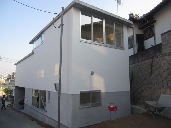 「変形地の家」の施工事例1